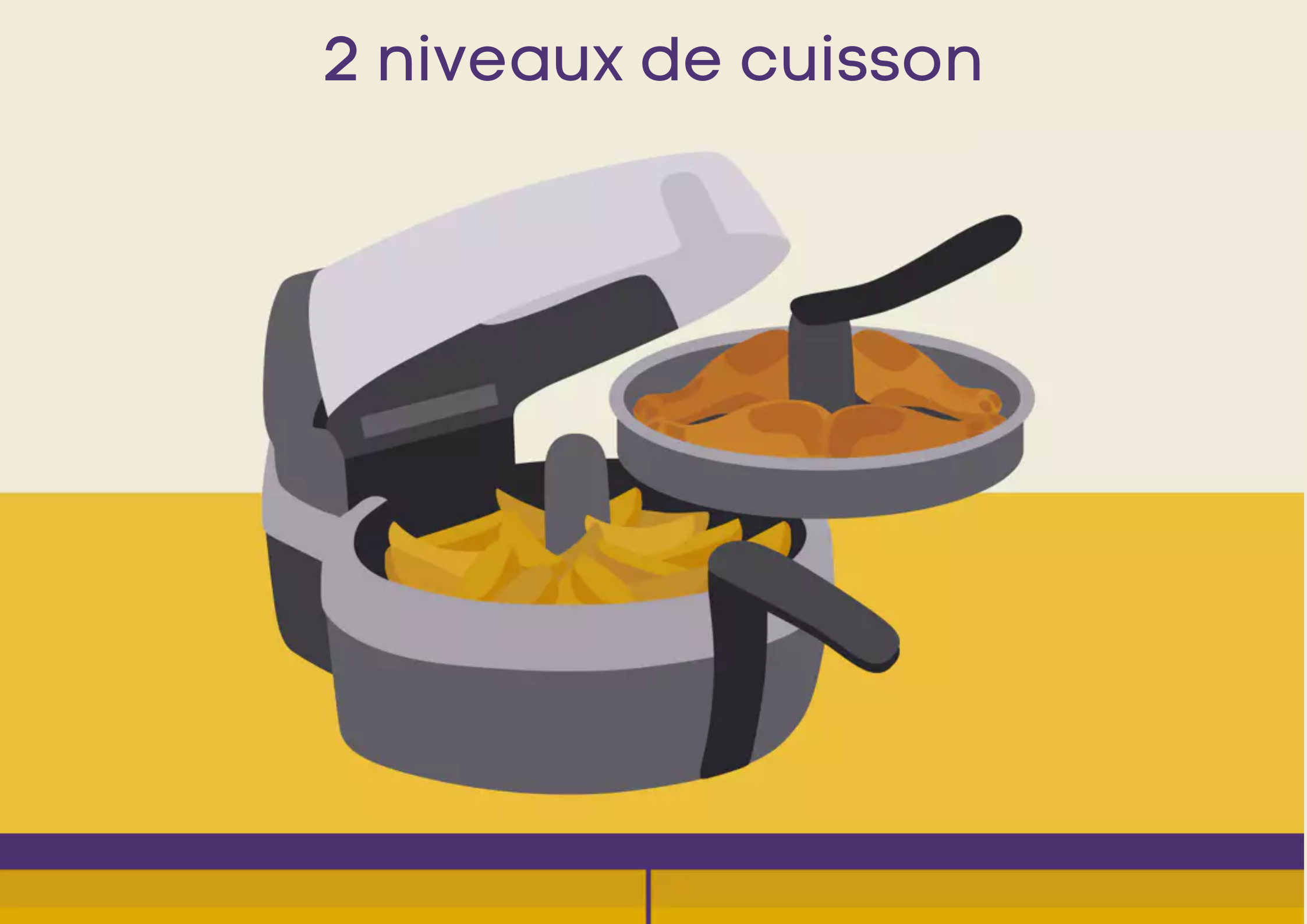 friteuse tefal actifry genius xl deux niveaux de cuisson